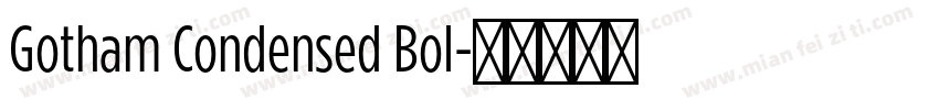 Gotham Condensed Bol字体转换